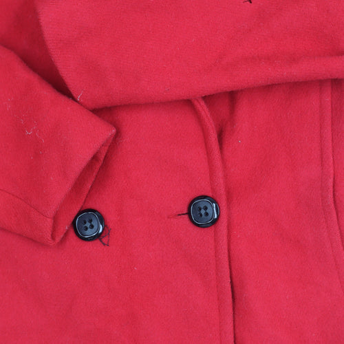 TopCoat Women's Red Wool Overcoat Size 16