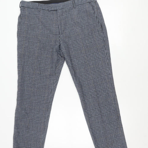 Moss 1851 Men's Multicoloured Check Trousers 36
