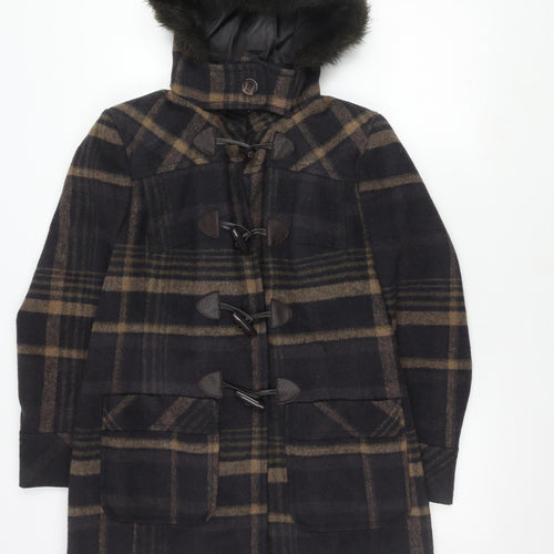 Marks and Spencer Women's Multicoloured Plaid Coat