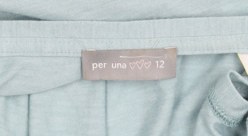 Per Una Women's Blue Sleeveless Top Size 12 Casual