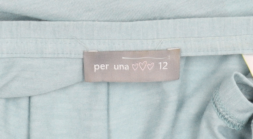 Per Una Women's Blue Sleeveless Top Size 12 Casual