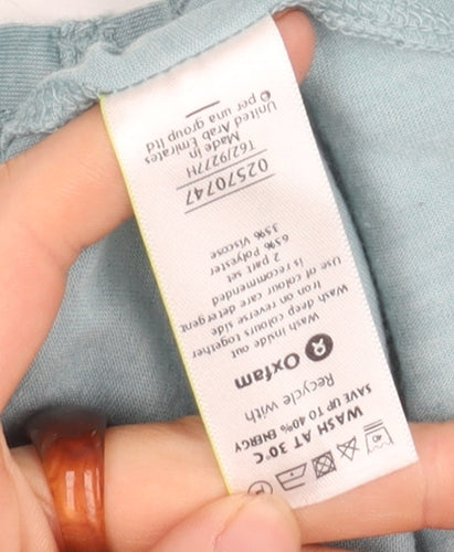 Per Una Women's Blue Sleeveless Top Size 12 Casual