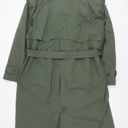 St Michael Men's Green Trench Coat M