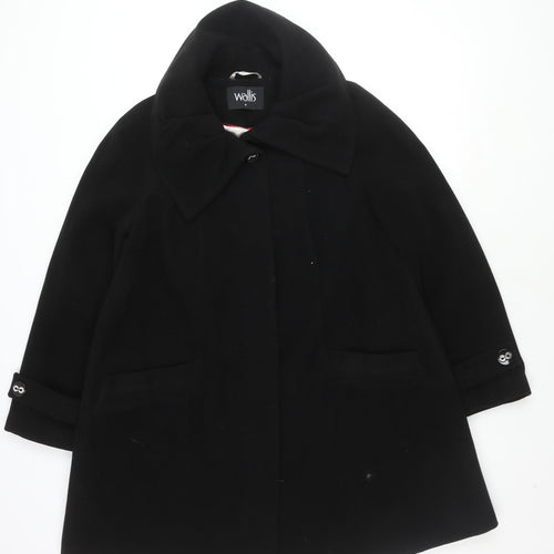Wallis Women's Black Coat Size 12