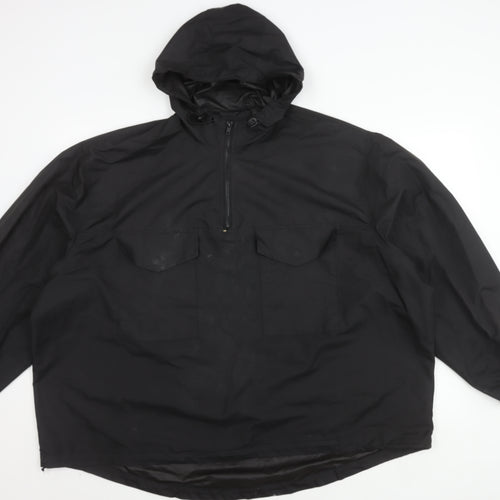 New Look Men's Black Hooded Jacket L