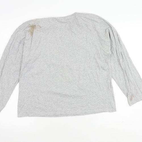 Disney Grey Women's L Long Sleeve Christmas Top