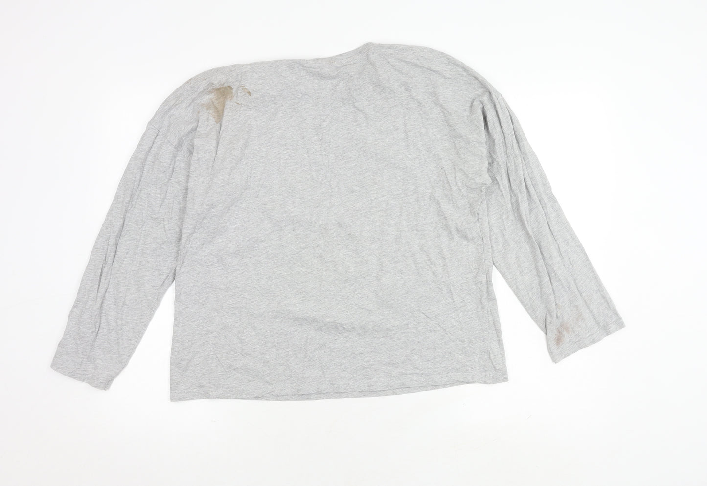 Disney Grey Women's L Long Sleeve Christmas Top