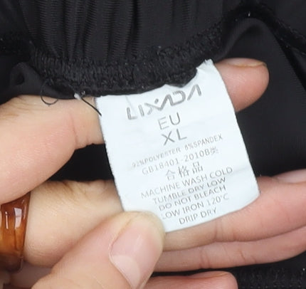 Lixada Men's XL Black Compression Cycling Shorts