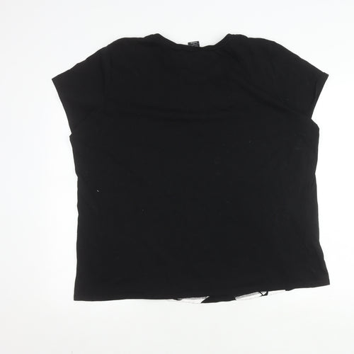 George Disney Women's Black Sequin T-Shirt Size 22