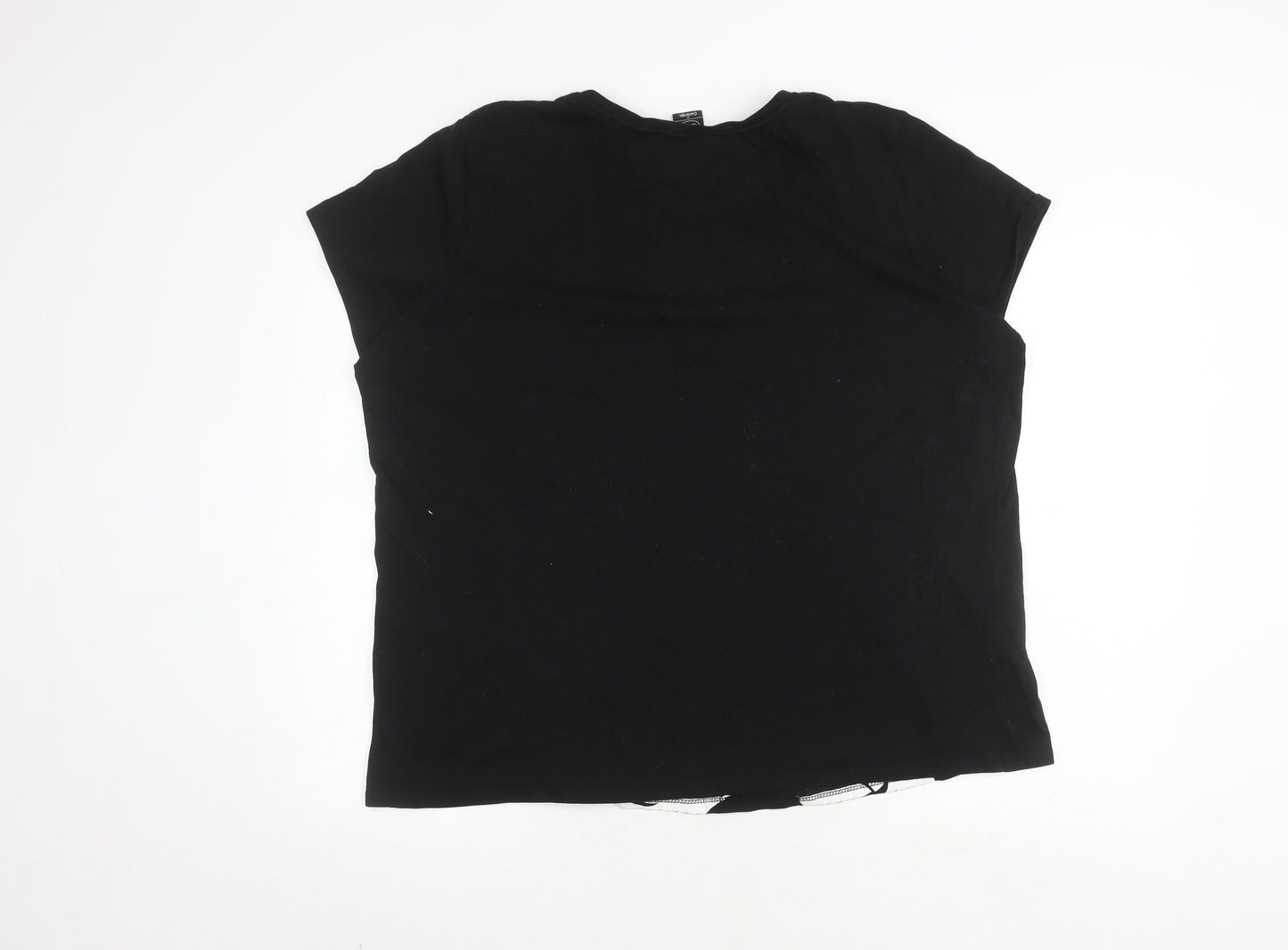 George Disney Women's Black Sequin T-Shirt Size 22