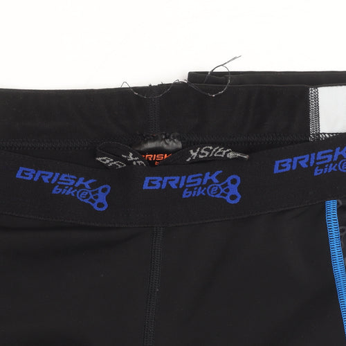 Brisk Bike Men's XL Black Compression Leggings