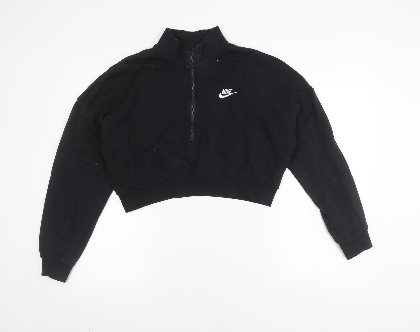 Nike Women's Black Hoodie Medium Full Zip Lightweight