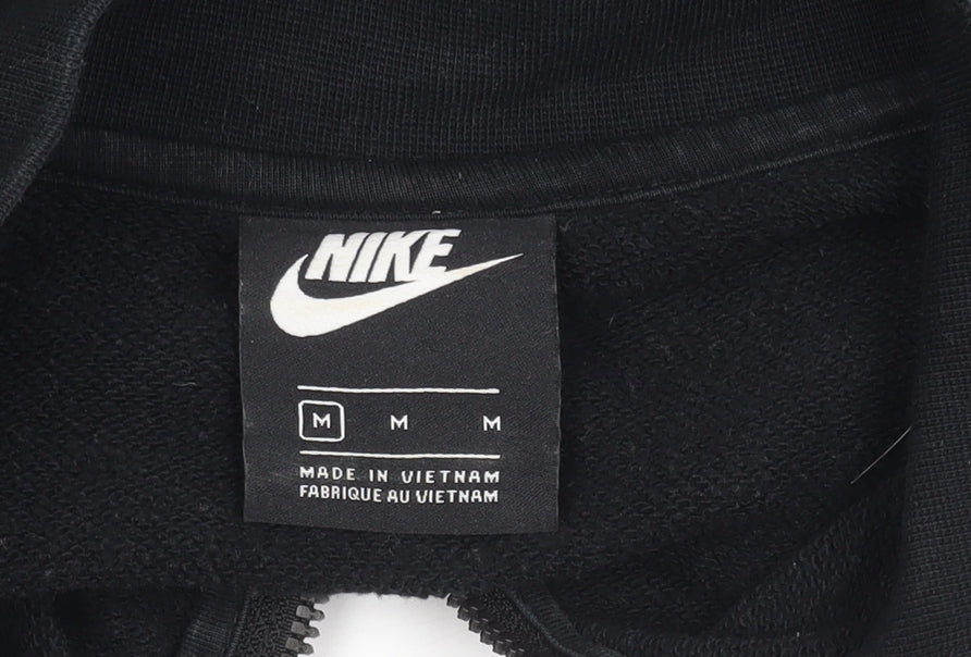 Nike Women's Black Hoodie Medium Full Zip Lightweight