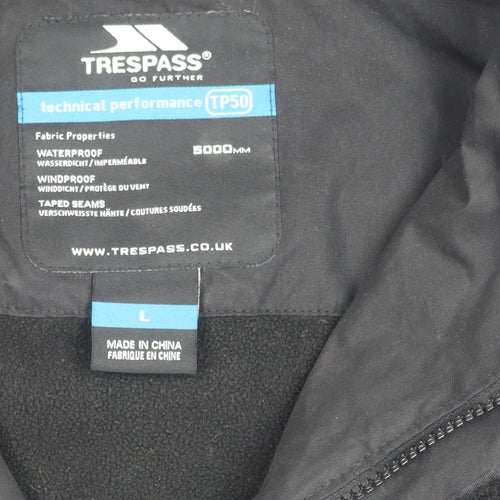 Trespass Men's Black Waterproof Jacket L