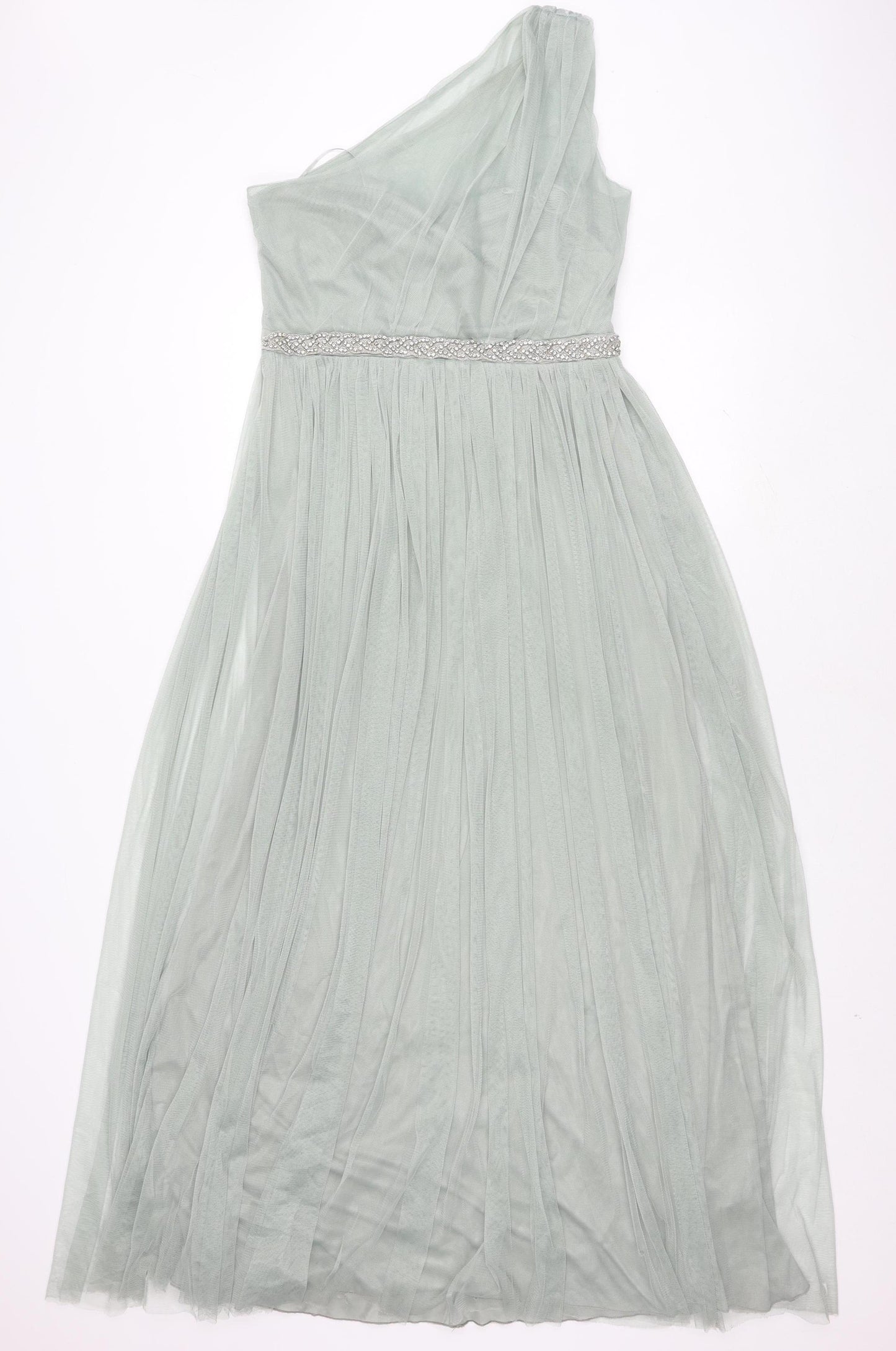 Anaya Women’s Green Formal Long Off the Shoulder Dress