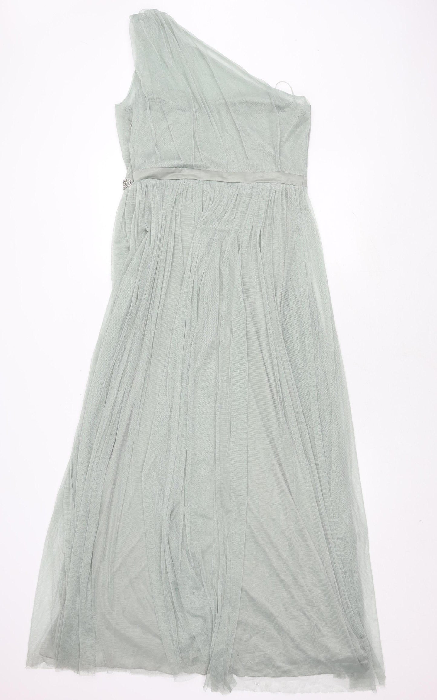 Anaya Women’s Green Formal Long Off the Shoulder Dress