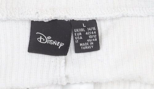Disney Women's Mickey Mouse Sleep Shorts White L