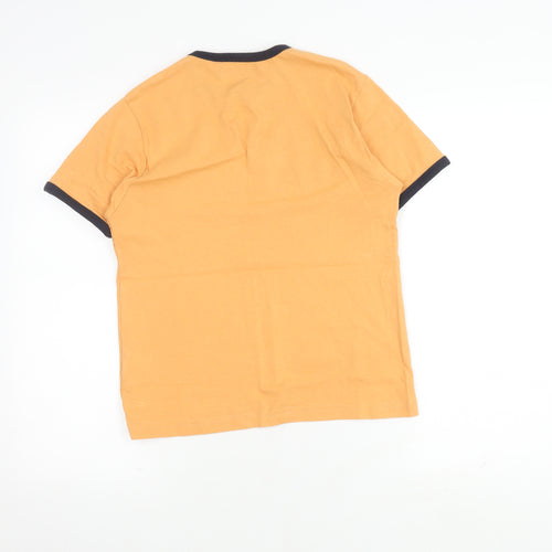 Ben Sherman Unisex Orange T-Shirt M Short Sleeve