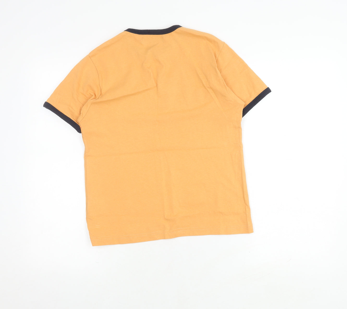 Ben Sherman Unisex Orange T-Shirt M Short Sleeve