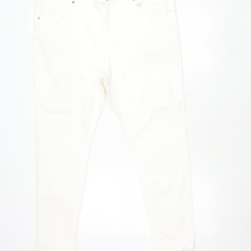 Marks and Spencer Ivory Women's Regular Fit Jeans