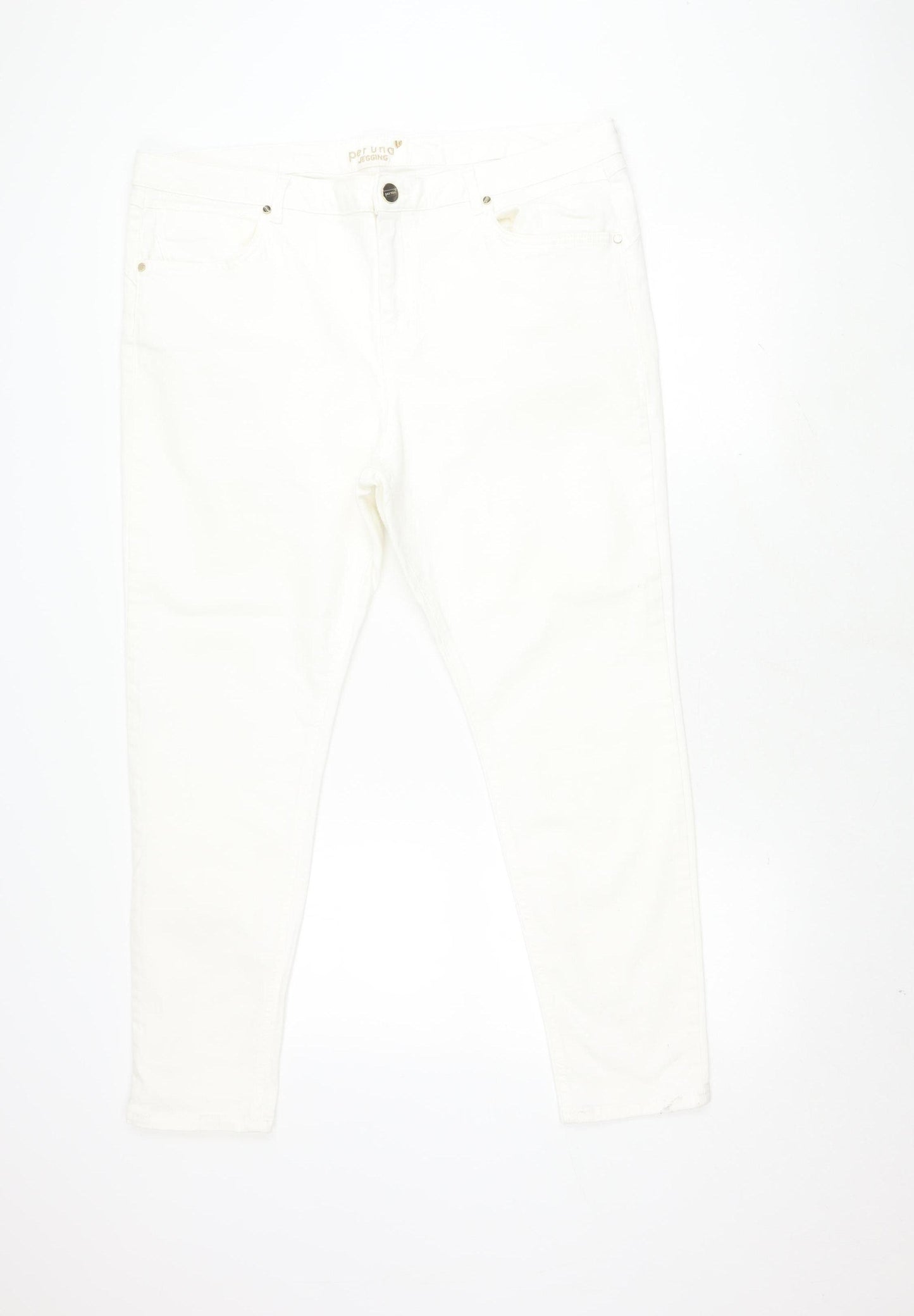 Marks and Spencer Ivory Women's Regular Fit Jeans