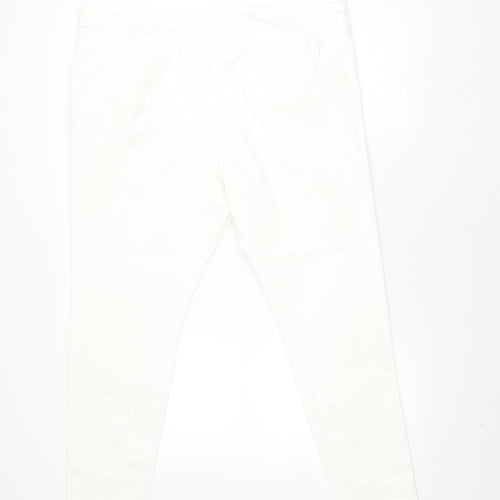 Marks and Spencer Ivory Women's Regular Fit Jeans
