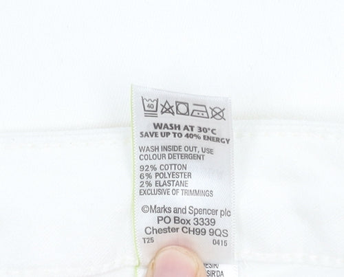 Marks and Spencer Ivory Women's Regular Fit Jeans