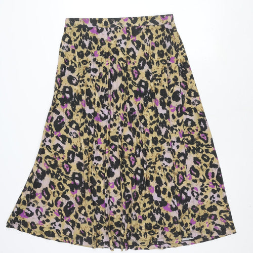 Marks and Spencer Women's Multicoloured Size 14 Animal Print Skirt