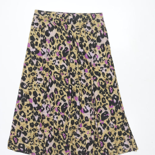 Marks and Spencer Women's Multicoloured Size 14 Animal Print Skirt