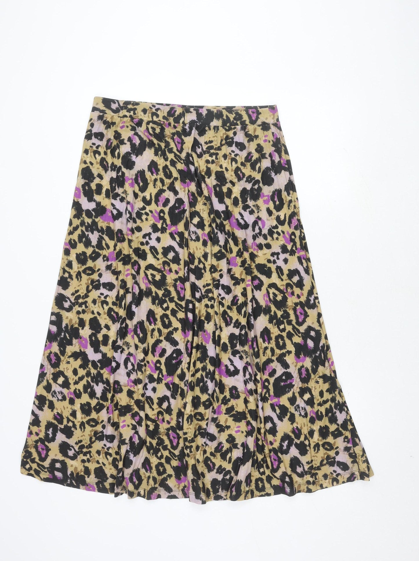 Marks and Spencer Women's Multicoloured Size 14 Animal Print Skirt