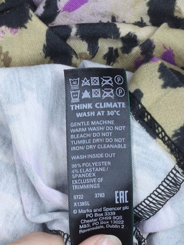 Marks and Spencer Women's Multicoloured Size 14 Animal Print Skirt