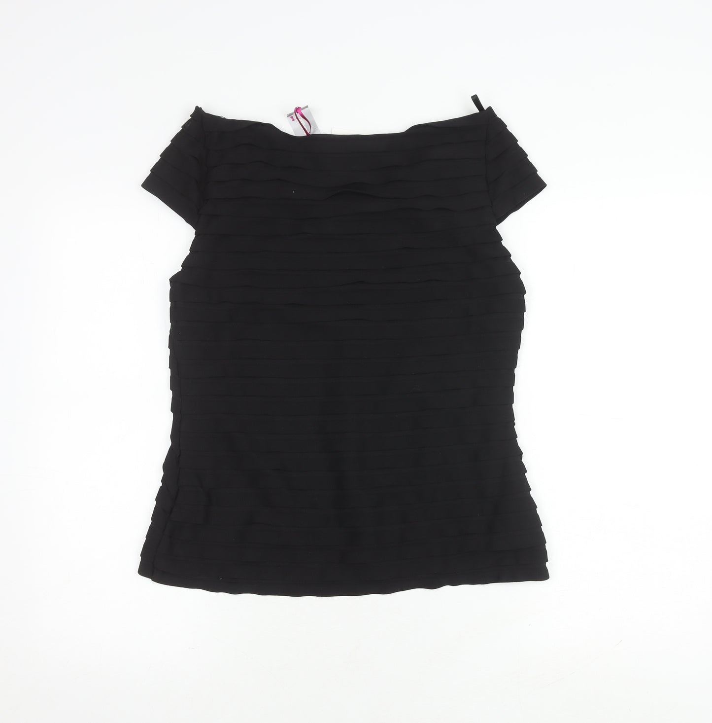 Marks and Spencer Women's Black Size 14 Wrap Top
