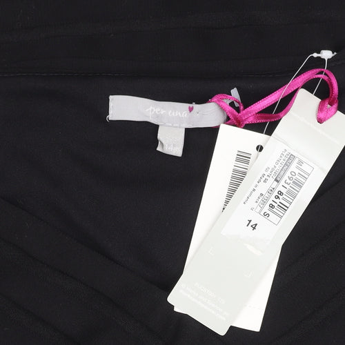 Marks and Spencer Women's Black Size 14 Wrap Top