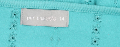 Marks and Spencer Green Camisole Blouse Size 14