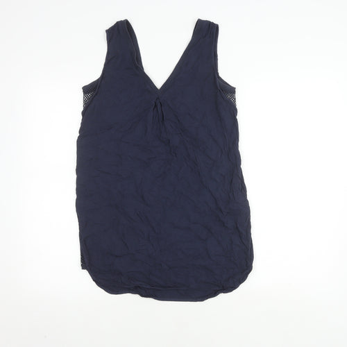 Warehouse Women's Blue Viscose Sleeveless Top Size 10