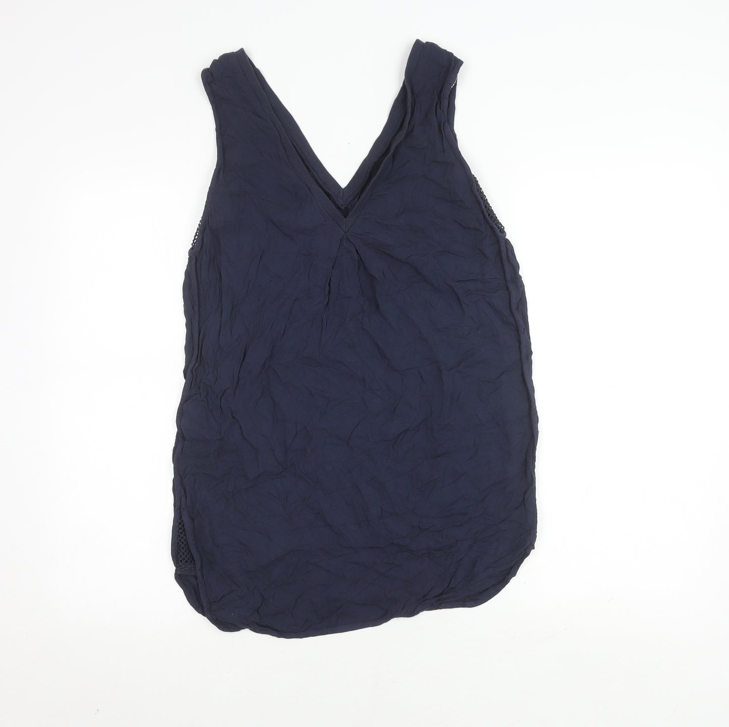 Warehouse Women's Blue Viscose Sleeveless Top Size 10