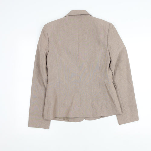 BHS Women's Beige Regular Fit Suit Jacket