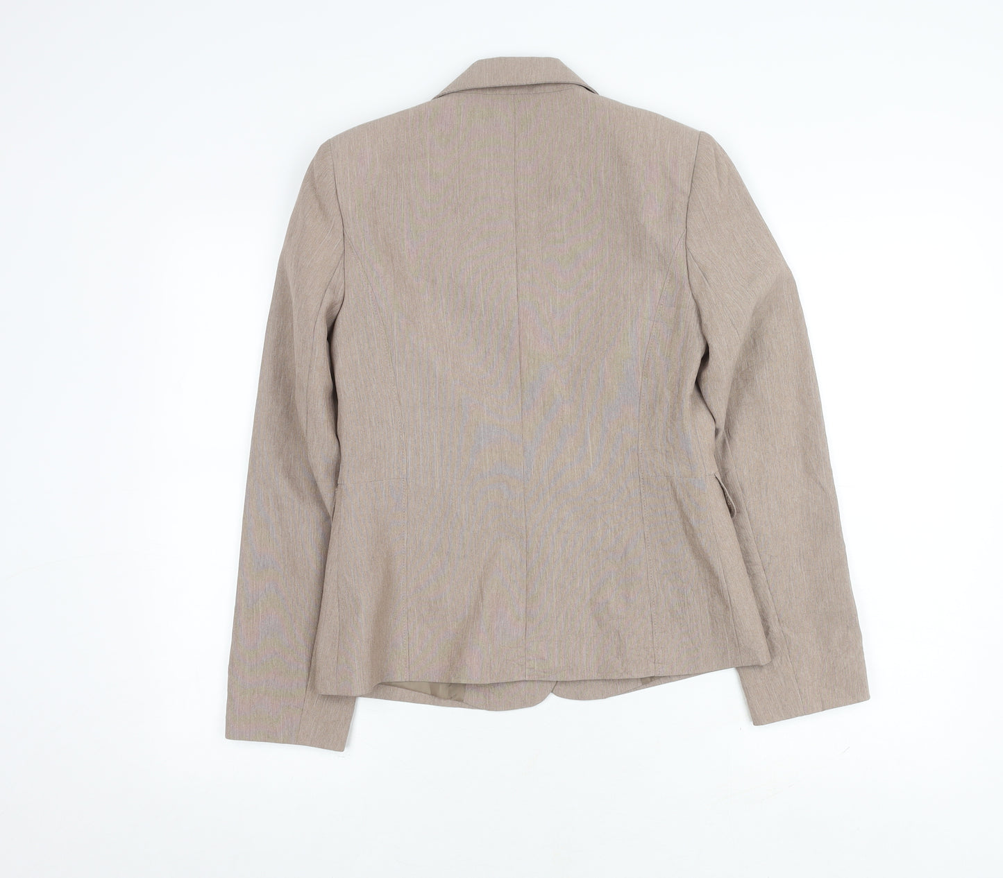 BHS Women's Beige Regular Fit Suit Jacket