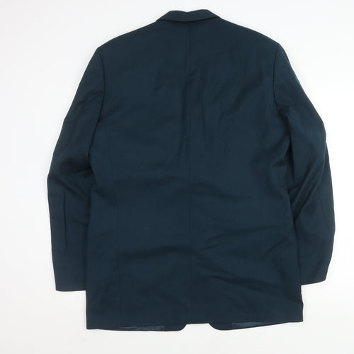 Marks and Spencer Mens Teal Wool Cashmere Blazer 42L