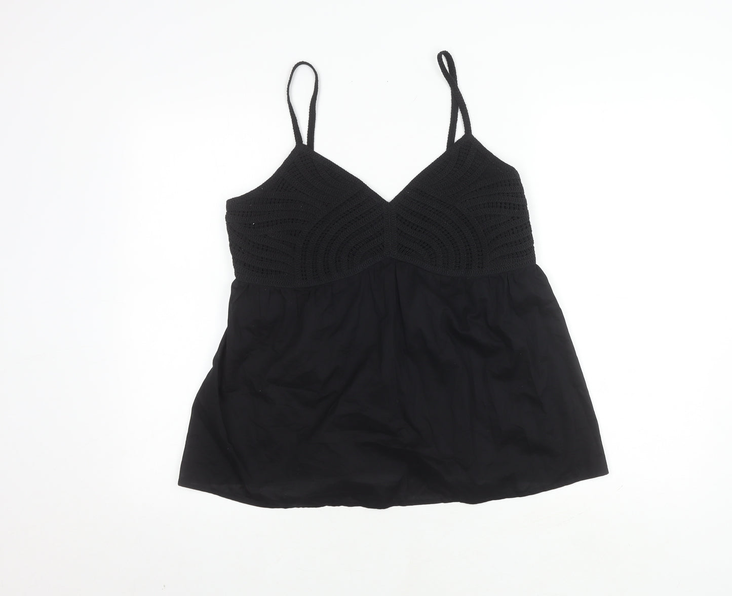 Marks and Spencer Women's Black Camisole Lace Trim Size 12