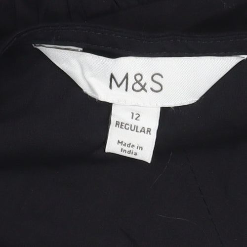 Marks and Spencer Women's Black Camisole Lace Trim Size 12