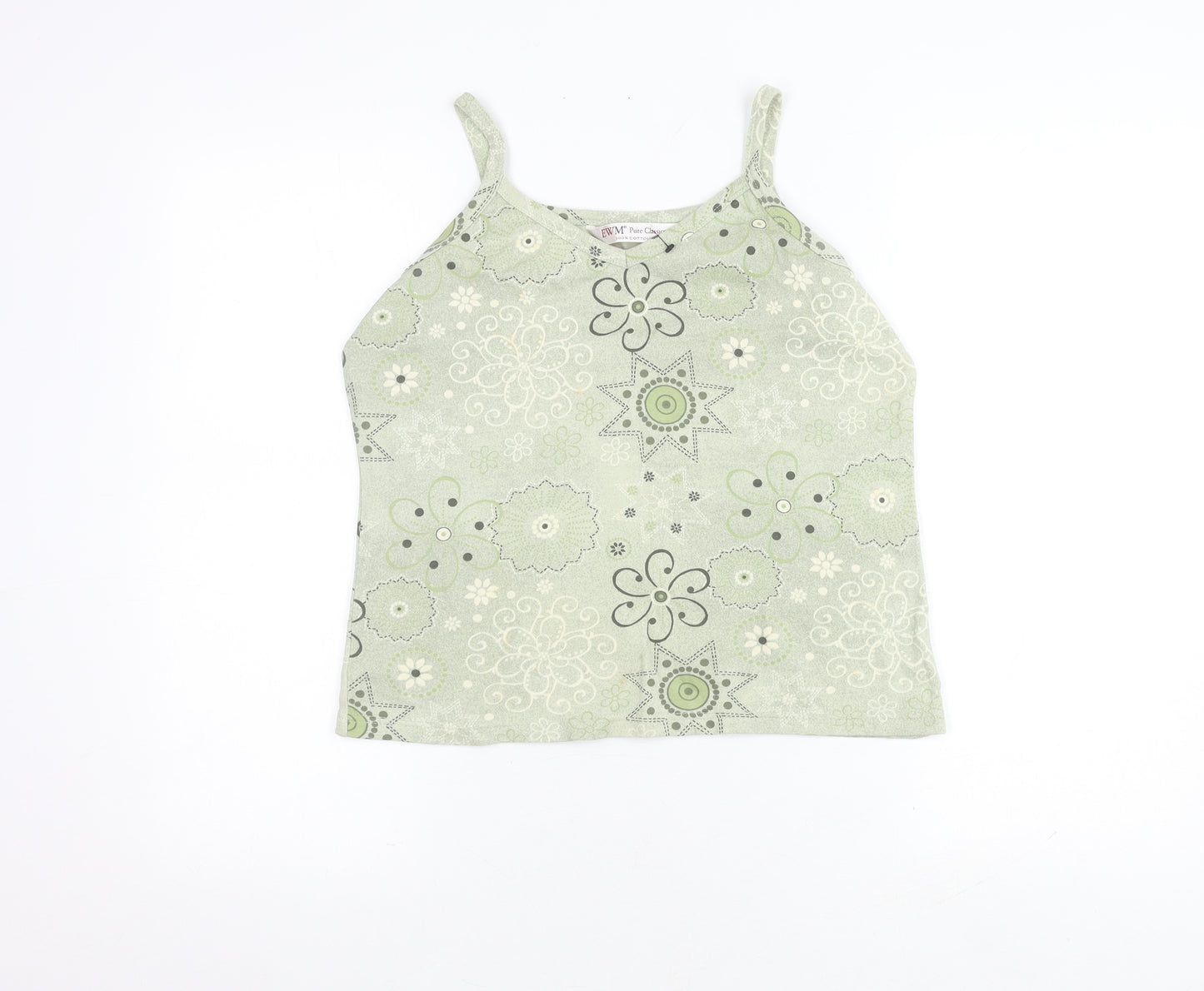 EWM Pure Classics Floral Camisole Tank Women Size 14