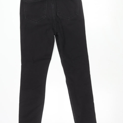 H&M Women Black Jegging Slim Fit High Waist Size 12