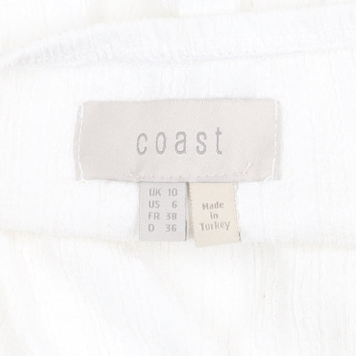 Coast Women's White Halter Camisole, Size 10