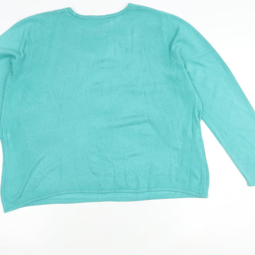 Bonmarché Women's Blue Pullover Jumper Size 16/18