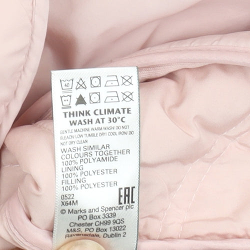 Marks and Spencer Women's Pink Quilted Jacket