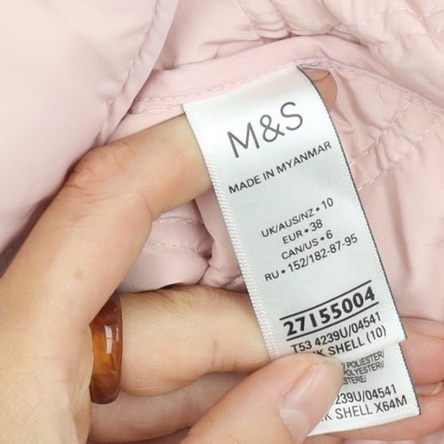 Marks and Spencer Women's Pink Quilted Jacket