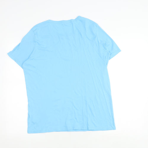 Benetton Unisex Blue XL Basic T-Shirt - Casual Comfort