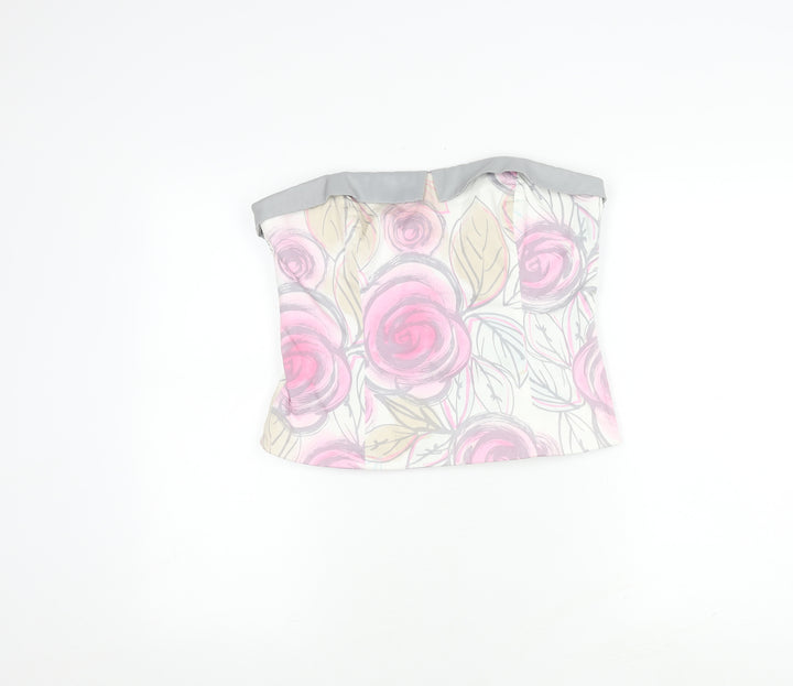 Coast Women's Floral Cropped Top - Size 14, Multicoloured