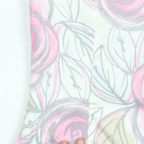 Coast Women's Floral Cropped Top - Size 14, Multicoloured